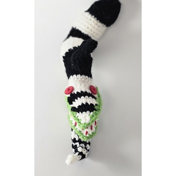 Handmade Crocheted Sandworm Inspired by Beetlejuice Sand Worm - Picture 2 of 5